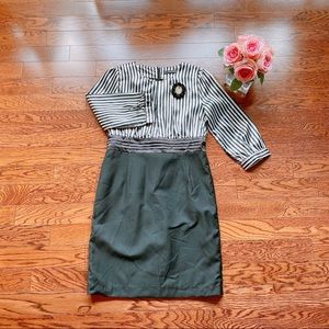 Striped Office Dress